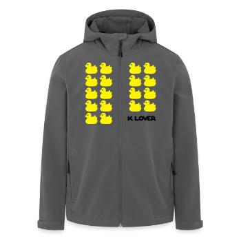 Duck Lover - Recycelte Männer Softshell-Jacke von Stanley/Stella - Anthrazit - Vorne - AI Model Male 185 light (185cm)
