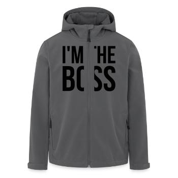 I'm the boss - Recycelte Männer Softshell-Jacke von Stanley/Stella - Anthrazit - Vorne - AI Model Male 185 light (185cm)