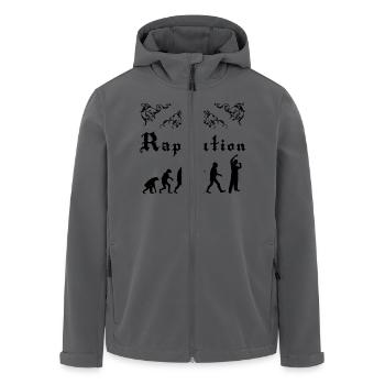 Rap Evolution - Recycelte Männer Softshell-Jacke von Stanley/Stella - Anthrazit - Vorne - AI Model Male 185 light (185cm)