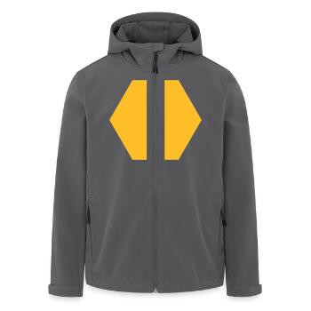 Wabe 1 - Recycelte Männer Softshell-Jacke von Stanley/Stella - Anthrazit - Vorne - AI Model Male 185 light (185cm)