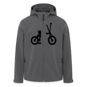 Dreirad Kind - Recycelte Männer Softshell-Jacke von Stanley/Stella - Anthrazit - Vorne - AI Model Male 185 light (185cm)