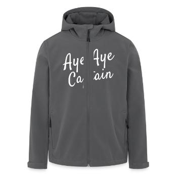 Aye Aye Captain - Recycelte Männer Softshell-Jacke von Stanley/Stella - Anthrazit - Vorne - AI Model Male 185 light (185cm)