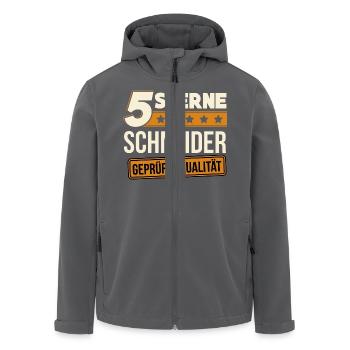 Schneider Änderungsschneider Schneiderei Geschenk - Recycelte Männer Softshell-Jacke von Stanley/Stella - Anthrazit - Vorne - AI Model Male 185 light (185cm)