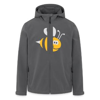 Bienchen 2C - Recycelte Männer Softshell-Jacke von Stanley/Stella - Anthrazit - Vorne - AI Model Male 185 light (185cm)