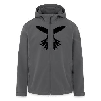 Falke - Recycelte Männer Softshell-Jacke von Stanley/Stella - Anthrazit - Vorne - AI Model Male 185 light (185cm)