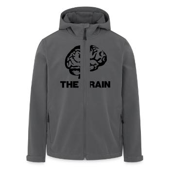 The Brain Design - Recycelte Männer Softshell-Jacke von Stanley/Stella - Anthrazit - Vorne - AI Model Male 185 light (185cm)
