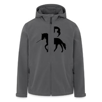 Flick Flack Voltigieren - Recycelte Männer Softshell-Jacke von Stanley/Stella - Anthrazit - Vorne - AI Model Male 185 light (185cm)