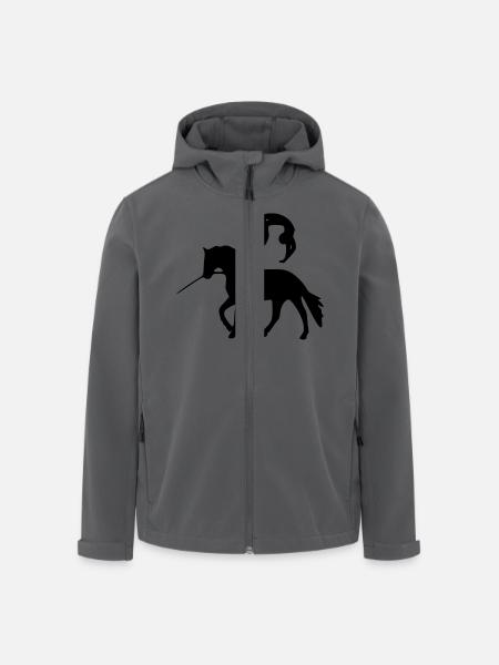 Flick Flack Voltigieren - Recycelte Männer Softshell-Jacke von Stanley/Stella - Anthrazit