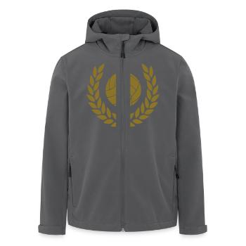 Volleyball - Recycelte Männer Softshell-Jacke von Stanley/Stella - Anthrazit - Vorne - AI Model Male 185 light (185cm)