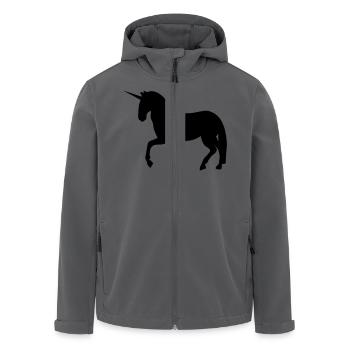 Einhorn - Recycelte Männer Softshell-Jacke von Stanley/Stella - Anthrazit - Vorne - AI Model Male 185 light (185cm)