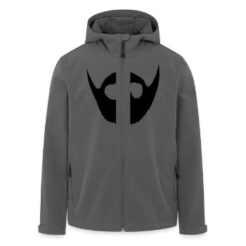 Trage Bart! - Recycelte Männer Softshell-Jacke von Stanley/Stella - Anthrazit - Vorne - AI Model Male 185 light (185cm)