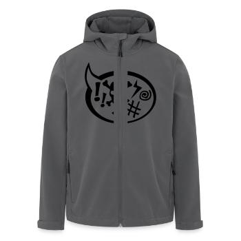 Blase Wut facher Enervé Stöhnen Schrei - Recycelte Männer Softshell-Jacke von Stanley/Stella - Anthrazit - Vorne - AI Model Male 185 light (185cm)