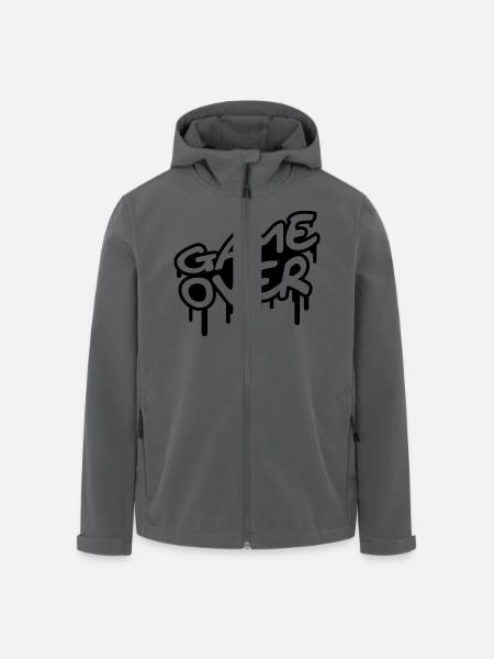 Game Over - Recycelte Männer Softshell-Jacke von Stanley/Stella - Anthrazit