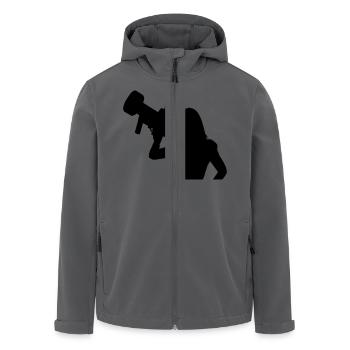 sexy girl gun - Recycelte Männer Softshell-Jacke von Stanley/Stella - Anthrazit - Vorne - AI Model Male 185 light (185cm)
