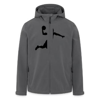basketball - Recycelte Männer Softshell-Jacke von Stanley/Stella - Anthrazit - Vorne - AI Model Male 185 light (185cm)