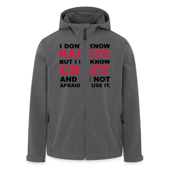 Crazy - Recycelte Männer Softshell-Jacke von Stanley/Stella - Anthrazit - Vorne - AI Model Male 185 light (185cm)