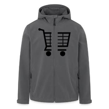 Einkaufswagen - Recycelte Männer Softshell-Jacke von Stanley/Stella - Anthrazit - Vorne - AI Model Male 185 light (185cm)
