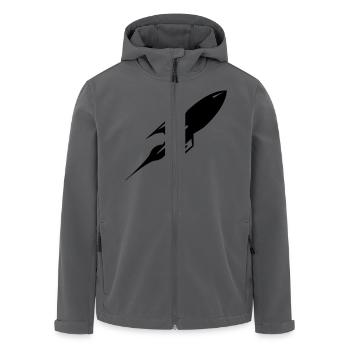 rakete - Recycelte Männer Softshell-Jacke von Stanley/Stella - Anthrazit - Vorne - AI Model Male 185 light (185cm)