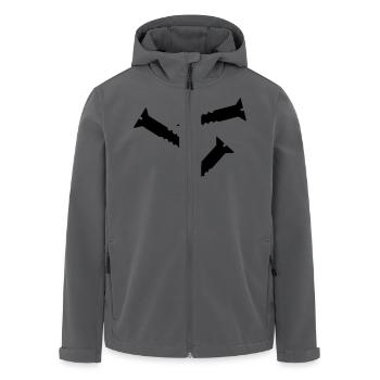 Schraube - Recycelte Männer Softshell-Jacke von Stanley/Stella - Anthrazit - Vorne - AI Model Male 185 light (185cm)