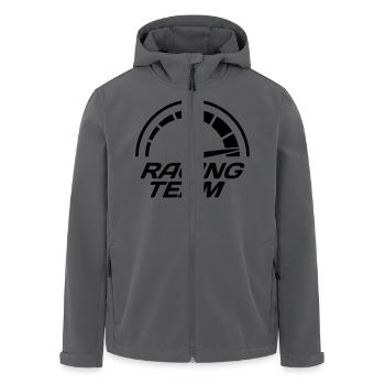 Racing Team Tacho Schnell Rasen - Recycelte Männer Softshell-Jacke von Stanley/Stella - Anthrazit - Vorne - AI Model Male 185 light (185cm)