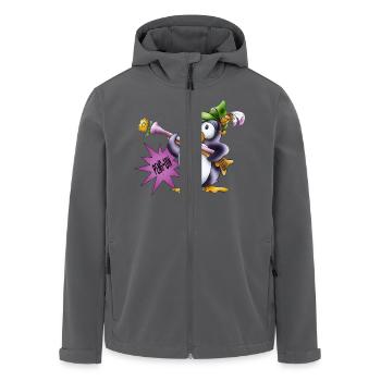 Pinguindame Schützenfest - Recycelte Männer Softshell-Jacke von Stanley/Stella - Anthrazit - Vorne - AI Model Male 185 light (185cm)