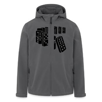Domino - Recycelte Männer Softshell-Jacke von Stanley/Stella - Anthrazit - Vorne - AI Model Male 185 light (185cm)
