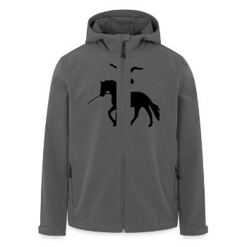 Voltigieren Handstand rückwärts - Recycelte Männer Softshell-Jacke von Stanley/Stella - Anthrazit - Vorne - AI Model Male 185 light (185cm)
