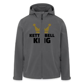 Kettlebell - Recycelte Männer Softshell-Jacke von Stanley/Stella - Anthrazit - Vorne - AI Model Male 185 light (185cm)