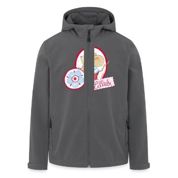 Lillebi oval - Recycelte Männer Softshell-Jacke von Stanley/Stella - Anthrazit - Vorne - AI Model Male 185 light (185cm)