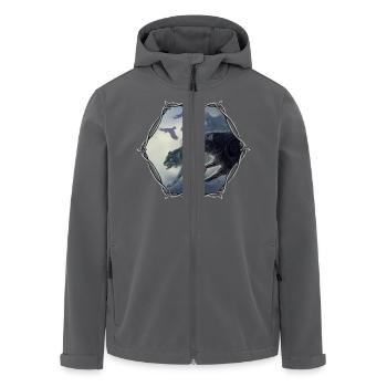 Odins wilde Jagd - Recycelte Männer Softshell-Jacke von Stanley/Stella - Anthrazit - Vorne - AI Model Male 185 light (185cm)