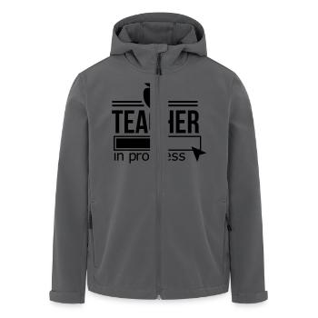 lehrer - Recycelte Männer Softshell-Jacke von Stanley/Stella - Anthrazit - Vorne - AI Model Male 185 light (185cm)