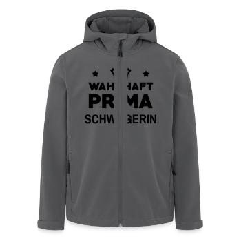 Ehe Schwager Liebe Paar Schwägerin Frau Braut Love - Recycelte Männer Softshell-Jacke von Stanley/Stella - Anthrazit - Vorne - AI Model Male 185 light (185cm)
