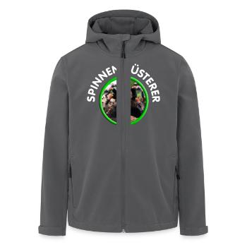 Vogelspinne / Spinnenflüsterer - Recycelte Männer Softshell-Jacke von Stanley/Stella - Anthrazit - Vorne - AI Model Male 185 light (185cm)