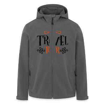 travel tour - Recycelte Männer Softshell-Jacke von Stanley/Stella - Anthrazit - Vorne - AI Model Male 185 light (185cm)