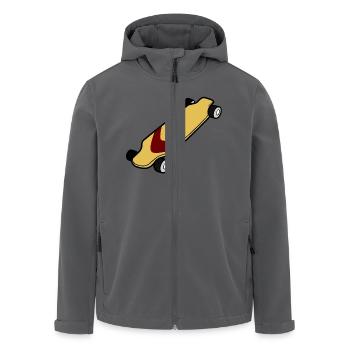 Ein schönes Longboard - Recycelte Männer Softshell-Jacke von Stanley/Stella - Anthrazit - Vorne - AI Model Male 185 light (185cm)