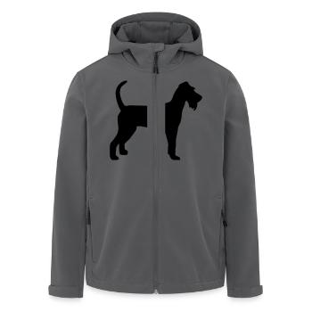 Irish Terrier - Recycelte Männer Softshell-Jacke von Stanley/Stella - Anthrazit - Vorne - AI Model Male 185 light (185cm)