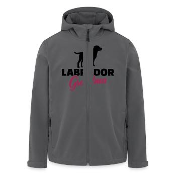 Labrador - Recycelte Männer Softshell-Jacke von Stanley/Stella - Anthrazit - Vorne - AI Model Male 185 light (185cm)