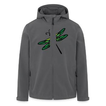 Libelle - Recycelte Männer Softshell-Jacke von Stanley/Stella - Anthrazit - Vorne - AI Model Male 185 light (185cm)