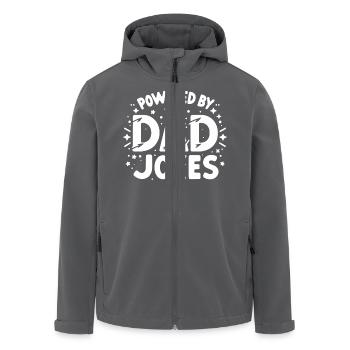 Unterstützt von Dad Jokes - Recycelte Männer Softshell-Jacke von Stanley/Stella - Anthrazit - Vorne - AI Model Male 185 light (185cm)