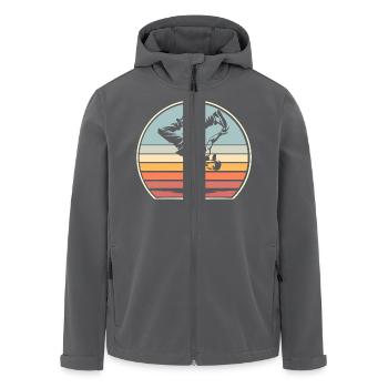 Breakdance - Recycelte Männer Softshell-Jacke von Stanley/Stella - Anthrazit - Vorne - AI Model Male 185 light (185cm)