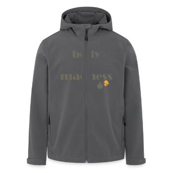 Der nackte Wahnsinn - Recycelte Männer Softshell-Jacke von Stanley/Stella - Anthrazit - Vorne - AI Model Male 185 light (185cm)