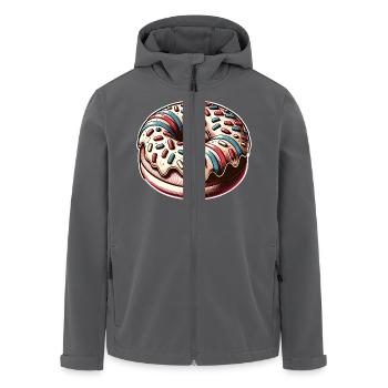 Donut - Recycelte Männer Softshell-Jacke von Stanley/Stella - Anthrazit - Vorne - AI Model Male 185 light (185cm)