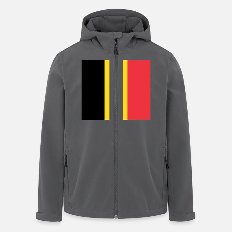 Belgien - Recycelte Männer Softshell-Jacke von Stanley/Stella - Anthrazit