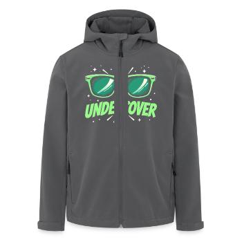 Undercover Speech - Sonnenbrille Design - Recycelte Männer Softshell-Jacke von Stanley/Stella - Anthrazit - Vorne - AI Model Male 185 light (185cm)