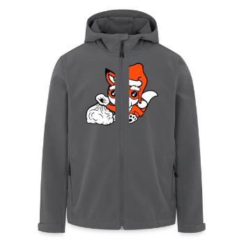 Fuchs Rotfuchs Weihnachtsmann Weihnachten Geschenk - Recycelte Männer Softshell-Jacke von Stanley/Stella - Anthrazit - Vorne - AI Model Male 185 light (185cm)
