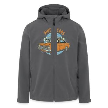 Oldtimer-Enthusiasten - Recycelte Männer Softshell-Jacke von Stanley/Stella - Anthrazit - Vorne - AI Model Male 185 light (185cm)