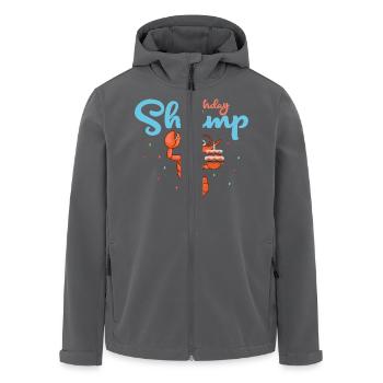 Birthday Shrimp Seafood Shrimp Lover - Recycelte Männer Softshell-Jacke von Stanley/Stella - Anthrazit - Vorne - AI Model Male 185 light (185cm)