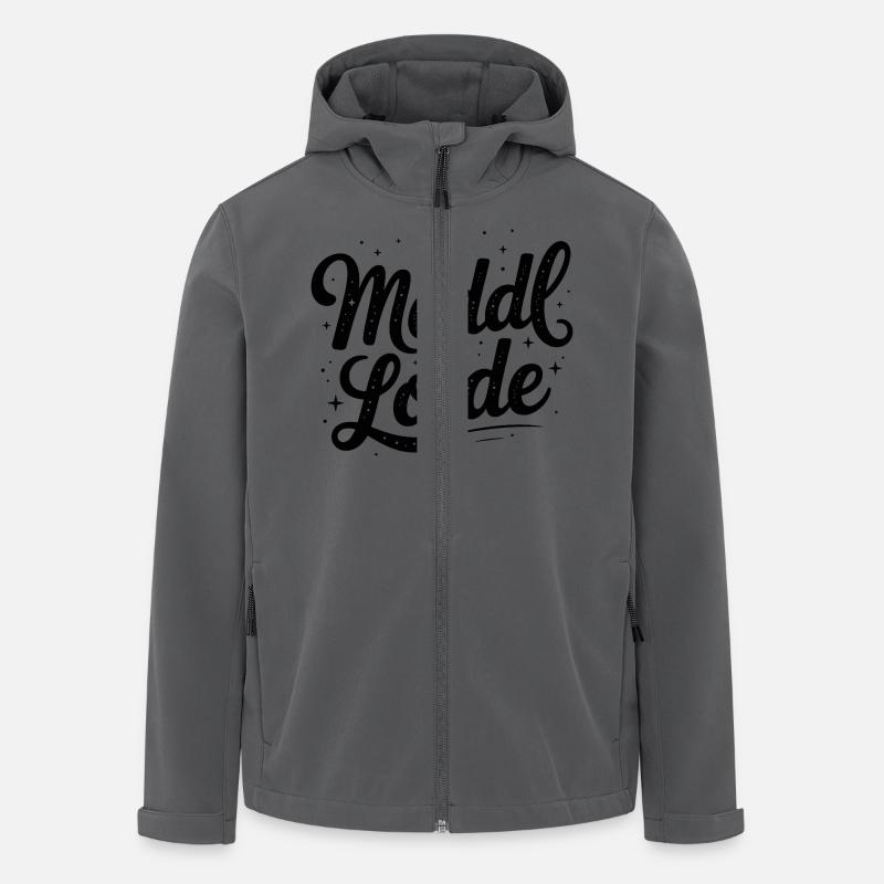 Meddl Loide - German Memes - Men’s Recycled Softshell Jacket by Stanley/Stella - anthracite