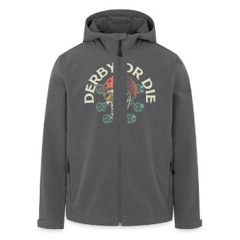 Derby Or Die Skating Roller Derby - Recycelte Männer Softshell-Jacke von Stanley/Stella - Anthrazit - Vorne - AI Model Male 185 light (185cm)