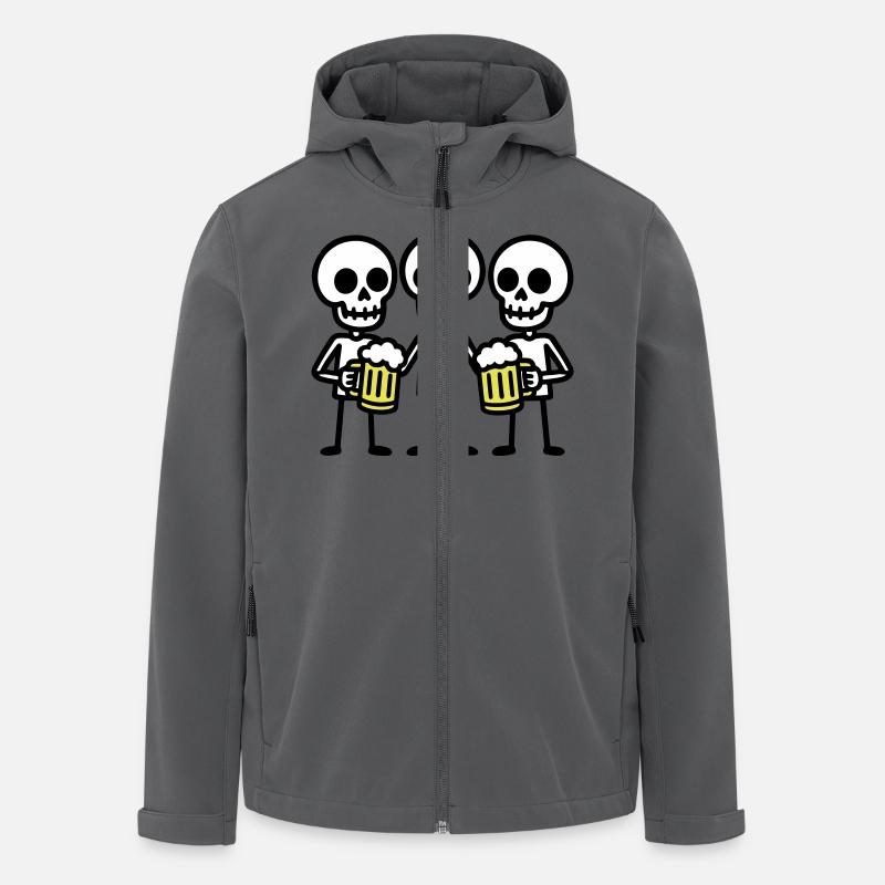 Skeleton Beer Drinking Team - Men’s Recycled Softshell Jacket by Stanley/Stella - anthracite